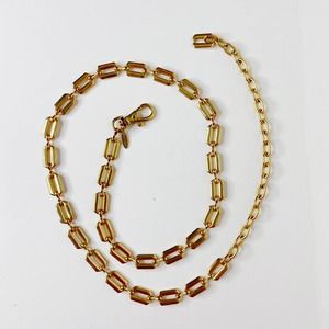 Vintage New York And Company Gold Tone Chain Metal Belt